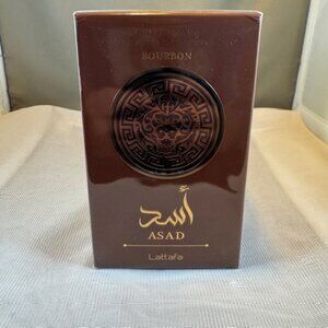 Lattafa Asad Bourbon Eau de Parfum Spray for Men 3.4oz New Sealed Box $85